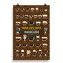 Maracaibo, Venezuela Coffee Types Chart, High-Quality Poster Design
