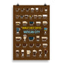 Vatican City, City State Surrounded by Rome Coffee Types Chart, High-Quality Poster Design