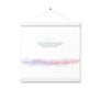 1 Peter 5:8, Bible Verse Quote, Aesthetic Purple & Blue, Mountains Scene, Hanging Poster, Christian Gift