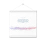 Acts 20:35, Bible Verse Quote, Aesthetic Purple & Blue, Mountains Scene, Hanging Poster, Christian Gift