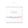 Acts 4:12, Bible Verse Quote, Aesthetic Purple & Blue, Mountains Scene, Hanging Poster, Christian Gift