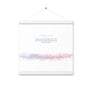 1 Corinthians 9:24, Bible Verse Quote, Aesthetic Purple & Blue, Mountains Scene, Hanging Poster, Christian Gift
