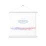 1 Peter 1:3, Bible Verse Quote, Aesthetic Purple & Blue, Mountains Scene, Hanging Poster, Christian Gift