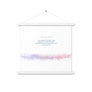 1 Corinthians 15:58, Bible Verse Quote, Aesthetic Purple & Blue, Mountains Scene, Hanging Poster, Christian Gift