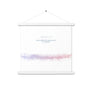 1 Chronicles 16:11, Bible Verse Quote, Aesthetic Purple & Blue, Mountains Scene, Hanging Poster, Christian Gift