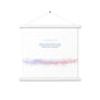2 Thessalonians 2:15, Bible Verse Quote, Aesthetic Purple & Blue, Mountains Scene, Hanging Poster, Christian Gift