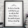 John 3:16 Christian Scripture Art