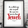 Proverbs 31:10 Christian Wall Art