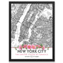 New York City Peony Flowers Map