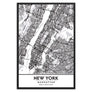 Manhattan New York City NYC Black & White Framed Artwork