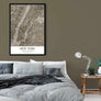 Putty and Beige Manhattan NYC Framed artwork