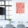 Coral Blush New York City Map - Printable
