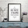 Sling yer hook slogan