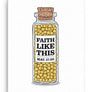 Mustard Seed Bible Verse Illustration Matthew 17:20 Christian Canvas Print