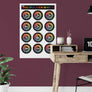 Multiplication Chart Times Table Educational Homeschool Gift - Counting Wheel Rings Maths