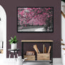 Pink Cherry Blossom Trees framed art