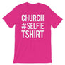 Church Selfie Christian Tee Shirt in Pink-Berry