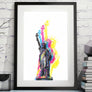 CMYK Artwork of Lady Statue of Liberty pop artwork
