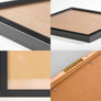 Framed Artwork details showing the black frame edges