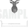 Wooden stag head sample