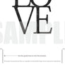 Love print sample art