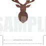 Deet head drawing stlle rustic wood printable