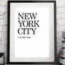 New York City Printable Decor - New York latitude and longitude