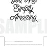 You Are Simply Amazing, Motivational Quote, Dorm Room Decor, Instant Download