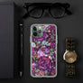 Pretty Dark Purple Roses Pattern Gift for Teen Girls & Women, Quality iPhone Case Birthday Gift