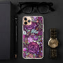 Pretty Dark Purple Roses Pattern Gift for Teen Girls & Women, Quality iPhone Case Birthday Gift