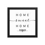 Warsaw,masovian Voivodship, Poland Home Sweet Home With Map Coordinates Framed Artwork