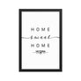Victoria, British Columbia, Canada Home Sweet Home With Map Coordinates Framed Artwork