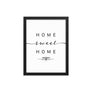 Cincinnati, Ohio, USA Home Sweet Home With Map Coordinates Framed Artwork