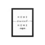 Haarlem, North Holland, Netherlands Home Sweet Home With Map Coordinates Framed Artwork