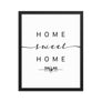 Dallas, Texas, USA Home Sweet Home With Map Coordinates Framed Artwork