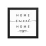 Southampton, England, UK Home Sweet Home With Map Coordinates Framed Artwork