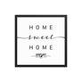 Erfurt, Thuringia, Germany Home Sweet Home With Map Coordinates Framed Artwork