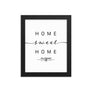 Yarmouth, Nova Scotia, Canada Home Sweet Home With Map Coordinates Framed Artwork