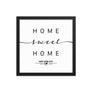 New York City, New York, USA Home Sweet Home With Map Coordinates Framed Artwork