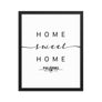 Palermo, Sicily, Italy Home Sweet Home With Map Coordinates Framed Artwork