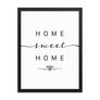 Zürich, Switzerland Home Sweet Home With Map Coordinates Framed Artwork