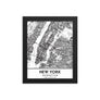 Manhattan New York City NYC Black & White Framed Artwork