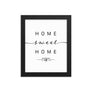 San-Francisco, California, USA Home Sweet Home With Map Coordinates Framed Artwork
