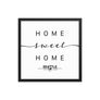 Seattle, Washington, USA Home Sweet Home With Map Coordinates Framed Artwork
