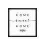 Nicosia, Cyprus Home Sweet Home With Map Coordinates Framed Artwork
