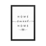 Zürich, Switzerland Home Sweet Home With Map Coordinates Framed Artwork