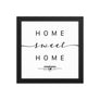 Edinburgh, Scotland, UK Home Sweet Home With Map Coordinates Framed Artwork