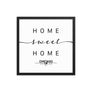 Chicago, Illinois, USA Home Sweet Home With Map Coordinates Framed Artwork