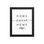 Sevilla, Andalusia, Spain Home Sweet Home With Map Coordinates Framed Artwork