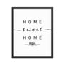 Seoul, South Korea Home Sweet Home With Map Coordinates Framed Artwork